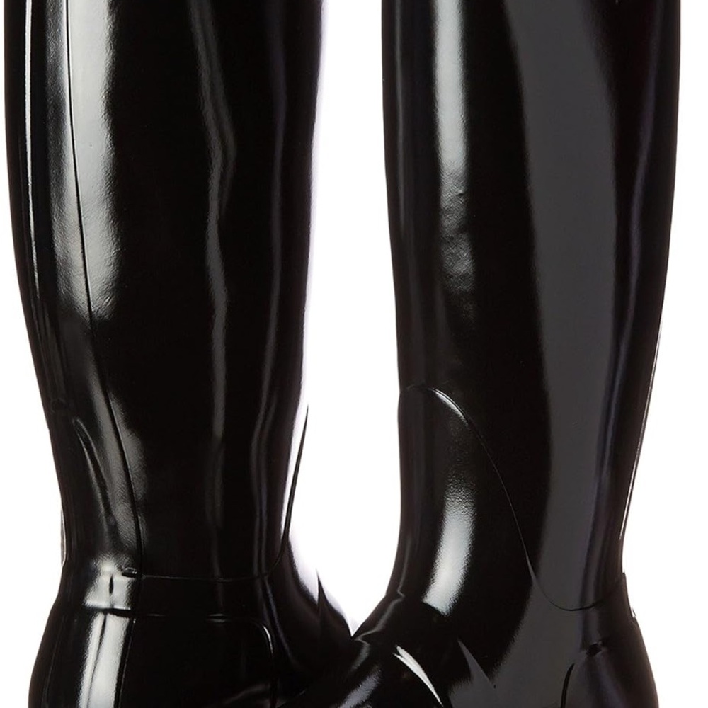 Hunter Glossy Black Women's Rain Boots